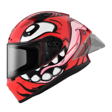 ZEUS ZS-826 全罩式安全帽 BK12, 紅紅