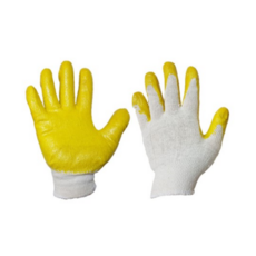 노란 반코팅 장갑 13g 100p, YELLOW, 50개