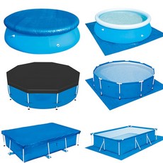 泳池蓋布 泳池防水地墊 泳池防水地布 充氣泳池地布 支架泳池防水地墊, 1個, 200*150cm方形地布