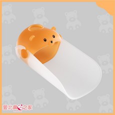 愛北鼻之家 兒童水龍頭延伸器 橘小熊造型 引水導水防濺 可拆洗PP材質, 1個, 橘小熊-可拆洗手延伸器, 橘色
