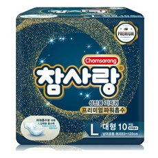 참사랑 밴드형 파워 흡수 성인용 기저귀 대형, 10개입, 4개