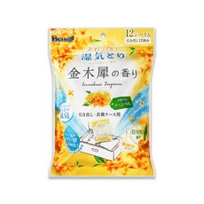 白元 抽屜衣櫃香氛除濕劑 金木犀香 12枚入, 312g, 1個