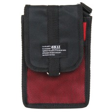SK11 핸디 파우치 메쉬 포켓 첨부 레드 F-745 RED