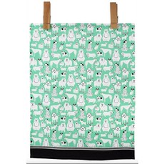 LoveVivid 100% 면 프린트 주방 행주 53.3cm x 71.1cm21인치 28인치 언더 더 씨 코스탈 바이브 184596, 강아지