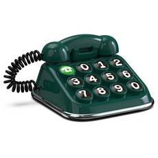 라나야 아날로그 레트로 전화기 차량용 주차 번호판, 1개, 그린