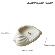 海螺陶瓷燭臺, Z1147B