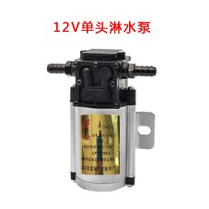 電動隔膜增壓泵浦：24V/12V貨車輪胎剎車淋水噴霧自吸泵, 1個, 12v單頭淋水泵