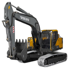 雙鷹 EC160 全合金遙控挖土機 電缸版 E010 遙控模型 仿真工程車, 1套