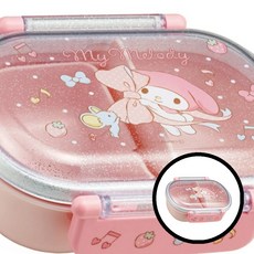 마이멜로디 도시락 귀여운 도시락 360ml 점심 도시락 돔형 도시락 빅리본 라운드 도시락 캐릭터 도시락