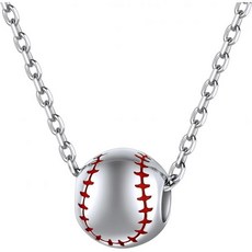 Nofade Silver 야구 목걸이 노페이드 실버 남성 여성 925 스털링 크로스 펜던트 목걸이18인치 체인 포함 커스터마이징 가능선물 상자 Q1602695, 1개, Style A