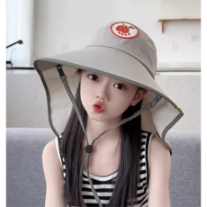 K&R 아동용 와이드 모자 플랩캡 UV 자외선차단 어린이 물놀이 유아썬캡