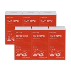 닥터루템 헤모어C 여성 철분제 임산부 청소년 식물성 비헴철 철분, 6개, 90정