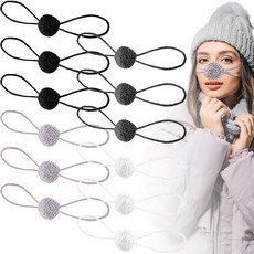 Jagely 12개 겨울 코 워머 니트 컴포트 커버 여성용 남성 야외 활동용 방한 보호 멀티컬러, Elegant Colors