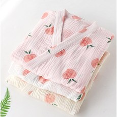 샤워 가운 순면 가벼운 로프 잠옷 여행 골프 전용파우치, 흰색M, 1개