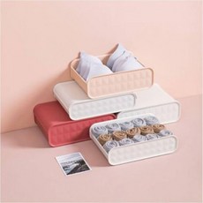 다용도 서랍 정리함 칸막이 플라스틱 정리함 화이트 옷장, 단일상품1, 1개