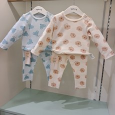 아가방 초특가세일 ~~골지스타일의 우리아기 봄실내복~ 귀여운 코끼리와 라온 ~ 가을 겨울 봄까지~쭉~~
