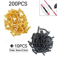도킹 터미널 U형 탭 453 전기 케이블 커넥터 이중 30/50/ 00/200pcs, 200개, 단일