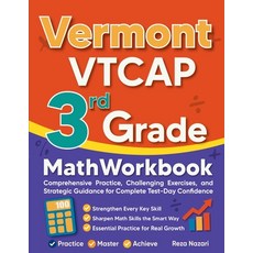 (영문도서)Vermont VTCAP 3rd Grade Math Workbook: Comprehensive Practice Challenging Exerc... Paperback, Effortless Math Education, English, 9798896478720