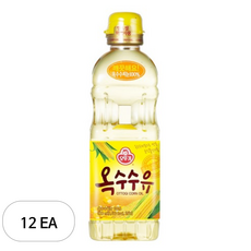 오뚜기 옥수수유, 12개, 900ml