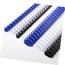 1BOX 450매이내제본 제본기 사무기기 사무기기제본기 50개 50mm 플라스틱링, 흰색