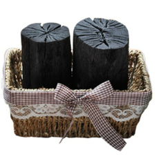 행복한세상 직사각바구니 + 숯 1kg, 2세트