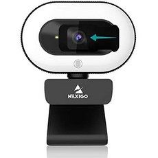 NexiGo StreamCam N930E 소프트웨어 1080P 웹캠 링 라이트 및 프라이버시 커버 자동 초점 플러그 앤 플레이 온라인 학습용 웹 카메라 Zoom 미팅 스카이프 팀, 1_1080P 60FPS Webcam