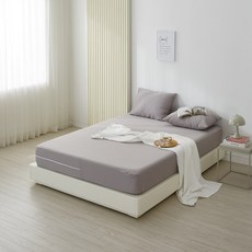 잠쿨 지퍼형 라텍스 토퍼 6면방수 방수매트리스커버 (높이5 7 9 11 13 15cm) 사이즈선택가능, 그레이