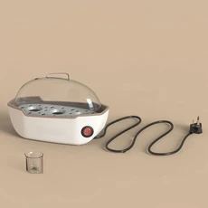150W 계란찜기 저전력 기숙사 아침식사 기계 자동 전원 차단 삶은 계란/잡곡에 적합, 02 EU, 01 Single layer, 01 빠른  Mainland