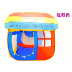 淘氣寶貝 折疊兒童帳篷 海洋球池 玩具帳篷 遊戲屋 室內外球池 現貨特價, 1個, 黃紅色