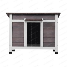 나무 고양이집 고양이 둥지 야외 방수, 1개, 1. White