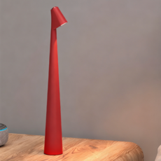 사시한사 감성 스탠드 무선 터치식 밝기조절 무드등 침실 바 카페 인테리어 집들이 선물, 레드
