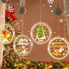 JU 로맨틱 크리스마스 인테리어 3D 원형 LED장식용품, 21cm(징글벨)