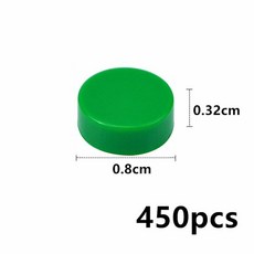 MOC 98138 35381 라운드 플랫 타일 450Pcs 빌딩 블록 1x1 부드러운 교육 크리 에이 티브 벽돌 장난감 호환, 24 Green-450Pcs