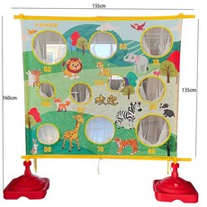 물풍선 판 과녁 공 게임 운동장 던지기 축제 운동회 보드, 동물+대형공 6개+중형공 6개+소형공 12개, 1개