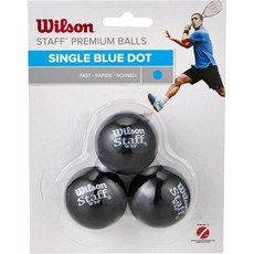 WILSON 윌슨 스태프 스쿼시 볼, Fast (Profressionals), Black, pack of 2, 1개