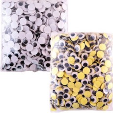 인형 눈알 핸드메이드 움직이는 공예용 만들기 눈알 부자재 장식 재료 대용량 눈동자 미술용 접착식 스티커