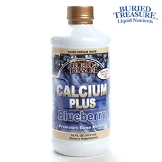 BURIED TREASURE 藍莓鈣質補充液, 473ml, 1瓶, 藍莓口味
