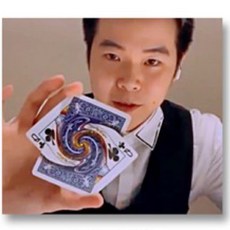 漩渦牌 旋轉牌 視覺化效果 撲克牌紙牌近景魔術道具 (藍), 1個