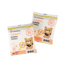 【妙妙熊-官方直營】特厚護理巾 (20張/包), 3個, 20張, 87g