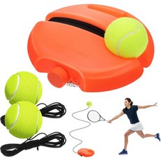 트레이너 리바운드 볼 스트링 솔로 테니스 공 휴대용 리바운더 키트 초보자를 위한 셀프 트레이닝 배드민턴, 트레이너 리바운드 볼 스트링, 솔로 테니스 공 휴대용