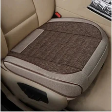 자동차 시트 쿠션 보호대 사계절 범용 앞 모양 인테리어 액세서리 커버, [11] Brown 1 Pcs