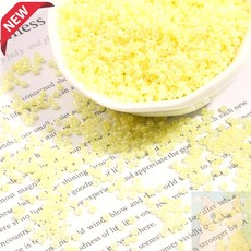 [비즈공예] 글라스 시드비즈 2mm 연노랑 10봉 악세서리 DIY소품 테이블데코