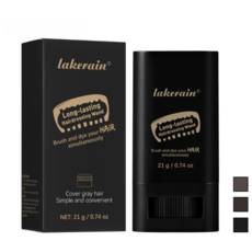 [3초 만에 완성되는 염색]1+1+1 방수 및 땀 방지 헤어 스타일링 스틱 새치 커버 필수템 새치 커버 스틱 두피 타투 틴트 바르는 머리 염색스틱, 1세트, 브라운-블랙