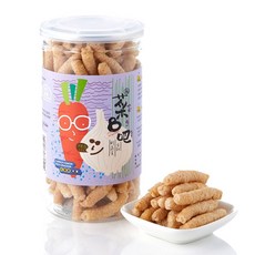 瀚克寶寶 兒童無調味米餅 6M 台灣製 非油炸 寶寶點心 穀物熟化, 1個, 紅蘿蔔洋蔥米餅｜50g/罐