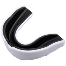 運動防磨防碰撞護齒牙套, 外白內黑，綠色，黑色，紅色，藍色, 1個