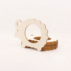 20팩 부활절 냅킨 홀더 Adornos Para 수제 냅킨 홀더 홈 선물 웨딩 센터피스, 카키 7.5X9.5cm