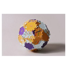 제삼오스토어 축구공 3차원퍼즐 보라 조립완구 DIY미니어쳐 목재모형 조립키트