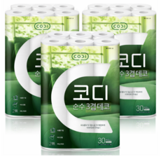 쌍용씨앤비 CODI 순수한 데코 3겹 30m 30롤 x 3개