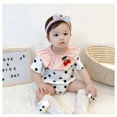 寶寶櫻桃點點包屁衣