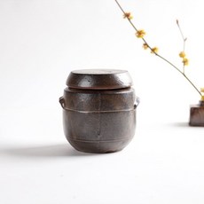 손이야기 옹기 항아리 각 미니 소금단지 1호 현관 소금항아리